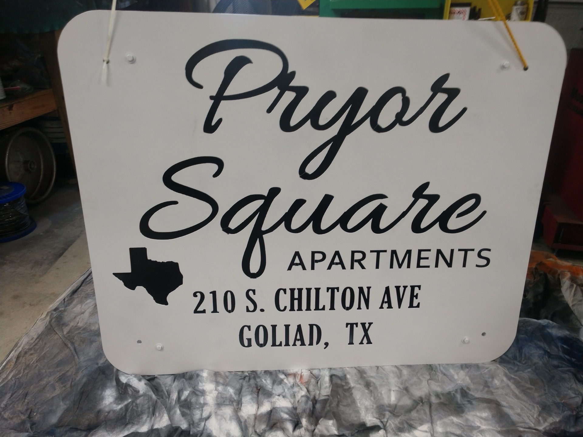 Pryor Square apartment sign