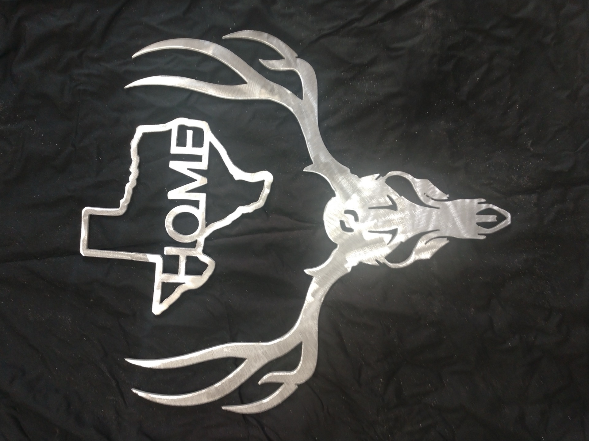 Deer skull home sign