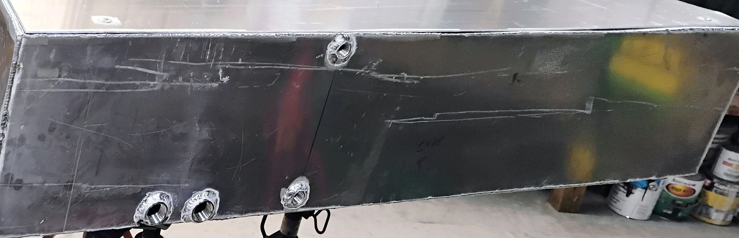 Custom smoker firebox detail